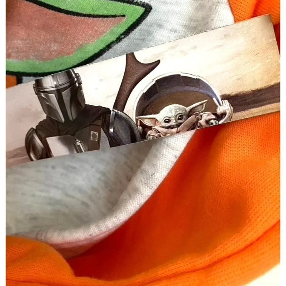 Toddler Boys' Lucasfilm Baby Yoda Top and Bottom Set - Orange 4T
